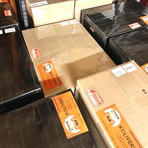 Labeled, sealed, and ready for international dispatch